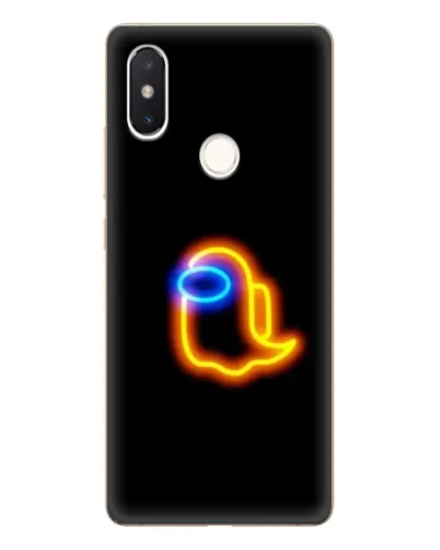 Чехол для Xiaomi Mi 8 SE с картинкой «Among Us неоновое сияние»