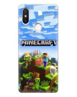 Чохол для Xiaomi Mi 8 SE з картинкою «Minecraft класичний світ»