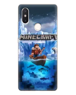 Чохол для Xiaomi Mi 8 SE з картинкою «Minecraft льодянийсвіт»