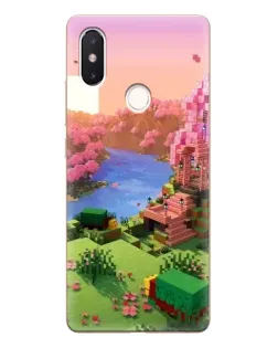 Чохол для Xiaomi Mi 8 SE з картинкою «Рожеве дерево Minecraft»