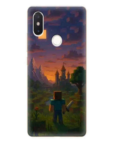 Чехол для Xiaomi Mi 8 SE с картинкой «Стив у башни» Чехол для Xiaomi Mi 8 SE с картинкой «Стив у башни»