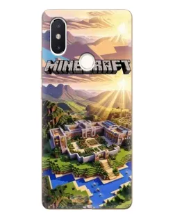 Чохол для Xiaomi Mi 8 SE з картинкою «Minecraft панорама»