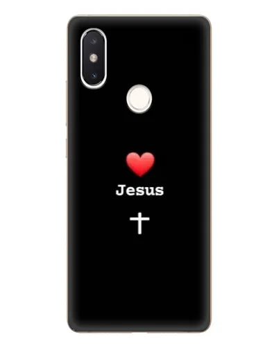 Чехол для Xiaomi Mi 8 SE с картинкой «Сердце - Jesus»