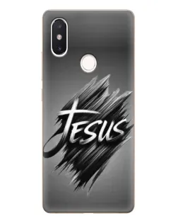 Чехол для Xiaomi Mi 8 SE с картинкой «Надпись Jesus Graffiti»