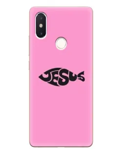 Чехол для Xiaomi Mi 8 SE с картинкой «Розовый символ  Jesus»