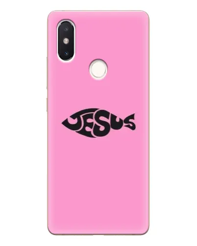 Чехол для Xiaomi Mi 8 SE с картинкой «Розовый символ  Jesus»