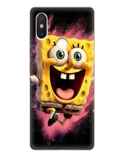 Чехол для Xiaomi Mi 8 SE с картинкой «Взрывной Спанч Боб»