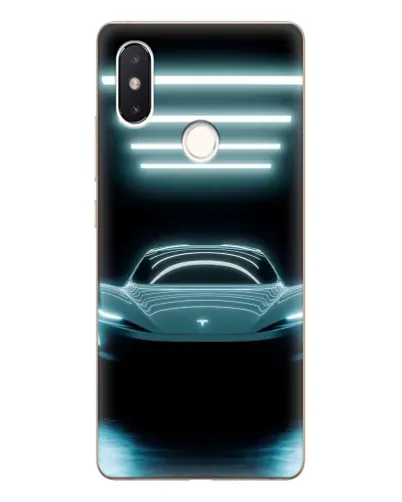 Чехол для Xiaomi Mi 8 SE с картинкой «Tesla в неоне» Чехол для Xiaomi Mi 8 SE с картинкой «Tesla в неоне»