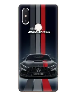 Чохол для Xiaomi Mi 8 SE з картинкою «Mercedes — білий карбон»