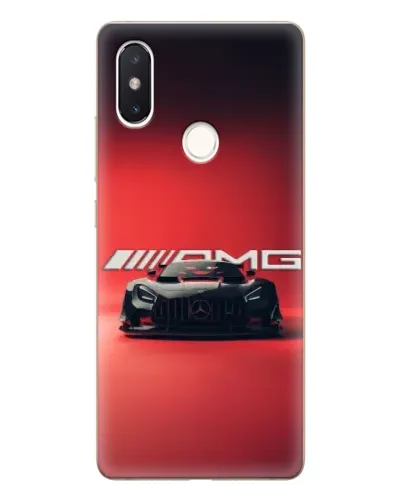 Чехол для Xiaomi Mi 8 SE с картинкой «Mercedes AMG — красная линия»