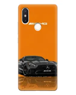 Чехол для Xiaomi Mi 8 SE с картинкой «Оранжевый Mercedes AMG»