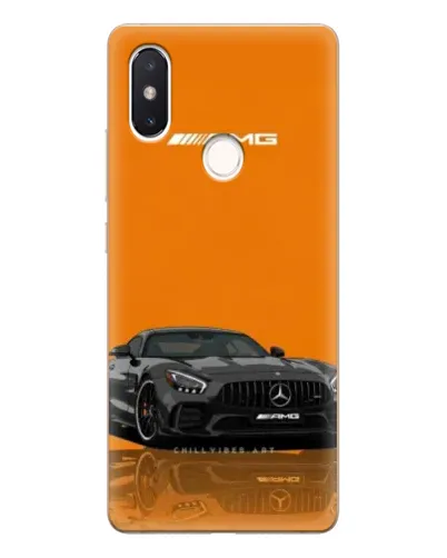 Чехол для Xiaomi Mi 8 SE с картинкой «Оранжевый Mercedes AMG»