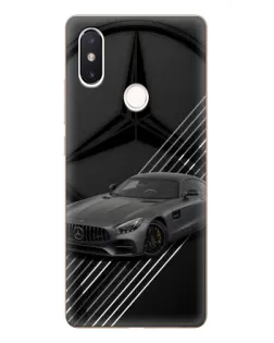 Чехол для Xiaomi Mi 8 SE с картинкой «Mercedes AMG — графика»