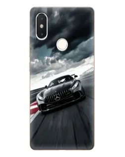 Чехол для Xiaomi Mi 8 SE с картинкой «Гоночный Mercedes AMG»