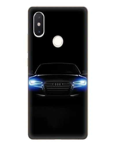 Чехол для Xiaomi Mi 8 SE с картинкой «Audi в неоне»