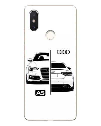 Чехол для Xiaomi Mi 8 SE с картинкой «Audi — контрастный дизайн»