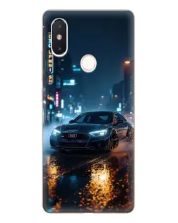 Чехол для Xiaomi Mi 8 SE с картинкой «Ночной город и Audi» Чехол для Xiaomi Mi 8 SE с картинкой «Ночной город и Audi»