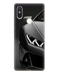Чехол для Xiaomi Mi 8 SE с картинкой «Lamborghini фары детализация»