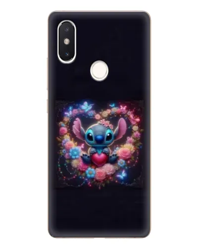 Чехол для Xiaomi Mi 8 SE с картинкой «Stitch в цветах»