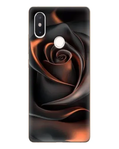 Чехол для Xiaomi Mi 8 SE с картинкой «Шелковая черная роза»