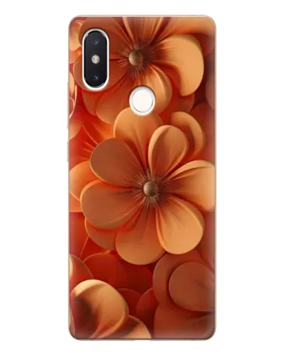 Чехол для Xiaomi Mi 8 SE с картинкой «Оранжевый макро цветок»