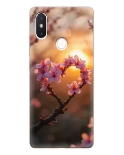 Чехол для Xiaomi Mi 8 SE с картинкой «Розовый цвет сердце на фоне заката» Чехол для Xiaomi Mi 8 SE с картинкой «Розовый цвет сердце на фоне заката»