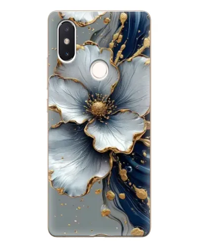 Чехол для Xiaomi Mi 8 SE с картинкой «Белый цветок и золотой флюид» Чехол для Xiaomi Mi 8 SE с картинкой «Белый цветок и золотой флюид»