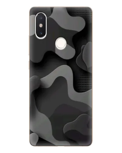 Чехол для Xiaomi Mi 8 SE с картинкой «Темный абстрактный камуфляж» Чехол для Xiaomi Mi 8 SE с картинкой «Темный абстрактный камуфляж»