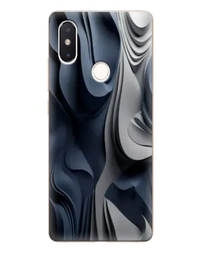 Чехол для Xiaomi Mi 8 SE с картинкой «Объемные синие складки» Чехол для Xiaomi Mi 8 SE с картинкой «Объемные синие складки»