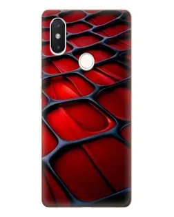 Чехол для Xiaomi Mi 8 SE с картинкой «Красная глянцевая сетка»