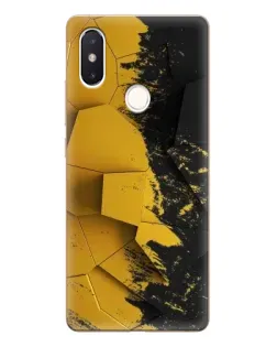 Чехол для Xiaomi Mi 8 SE с картинкой «Золотые осколки геометрии»