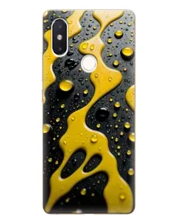 Чехол для Xiaomi Mi 8 SE с картинкой «Жидкое желтое золото»