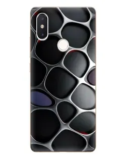 Чехол для Xiaomi Mi 8 SE с картинкой «Объемная темная решетка»