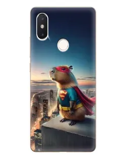 Чехол для Xiaomi Mi 8 SE с картинкой «Капи-мен супергерой» Чехол для Xiaomi Mi 8 SE с картинкой «Капи-мен супергерой»