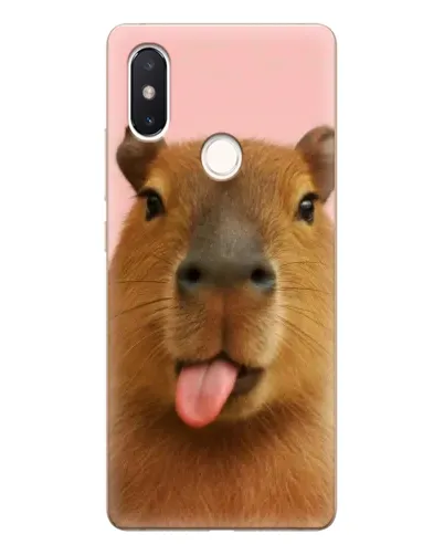 Чехол для Xiaomi Mi 8 SE с картинкой «Капибара с языком» Чехол для Xiaomi Mi 8 SE с картинкой «Капибара с языком»