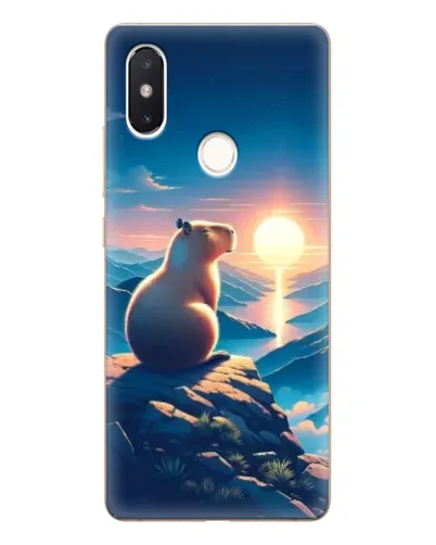 Чехол для Xiaomi Mi 8 SE с картинкой «Закат солнца с капибарой» Чехол для Xiaomi Mi 8 SE с картинкой «Закат солнца с капибарой»
