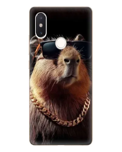 Чехол для Xiaomi Mi 8 SE с картинкой «Капибара золотая цепь» Чехол для Xiaomi Mi 8 SE с картинкой «Капибара золотая цепь»
