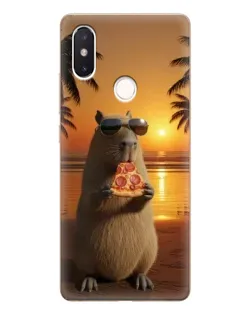 Чехол для Xiaomi Mi 8 SE с картинкой «Капибара с пиццей» Чехол для Xiaomi Mi 8 SE с картинкой «Капибара с пиццей»