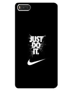 Чехол для Xiaomi Mi8 с картинкой «Текстовый принт Nike»