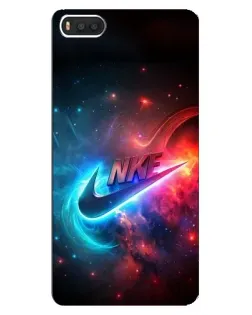 Чехол для Xiaomi Mi8 с картинкой «Огненный логотип Nike»