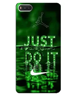 Чехол для Xiaomi Mi8 с картинкой «Зеленый неоновый Nike»