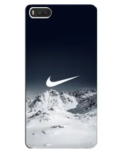 Чехол для Xiaomi Mi8 с картинкой «Nike — зимние горы»