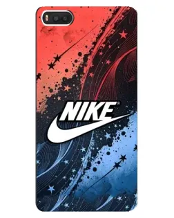 Чехол для Xiaomi Mi8 с картинкой «Градиентный принт Найк»
