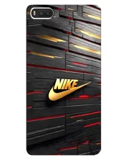 Чехол для Xiaomi Mi8 с картинкой «Золотой Nike на металле»