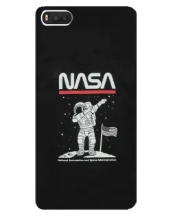 Чехол для Xiaomi Mi8 с картинкой «NASA — шагаем по Луне»