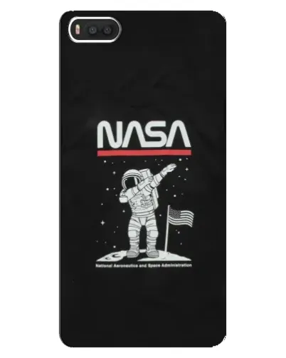 Чехол для Xiaomi Mi8 с картинкой «NASA — шагаем по Луне»