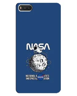 Чехол для Xiaomi Mi8 с картинкой «NASA — лунная миссия»