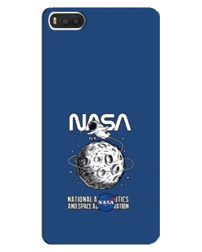 Чехол для Xiaomi Mi8 с картинкой «NASA — лунная миссия»