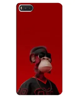Чехол для Xiaomi Mi8 с картинкой «Bored Ape в красном»