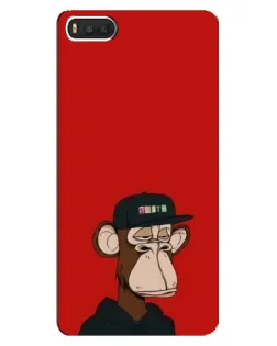 Чехол для Xiaomi Mi8 с картинкой «Bored Ape — красный фон»